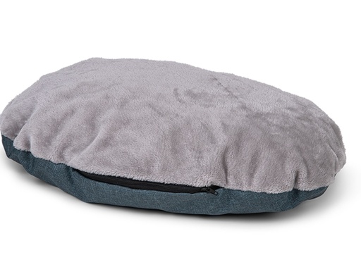 [14762_26181] Coussin ovale "Ares" turquoise (Taille 1) - Vadigran