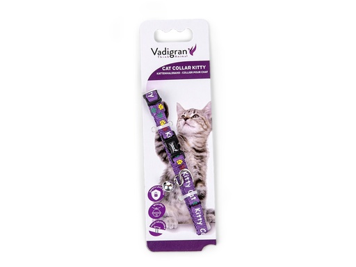 [14881_26313] Collier pour chaton "Kitty Cat" (Mauve) - Vadigran