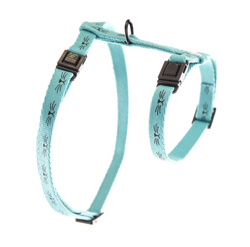 [14976] Harnais pour chat "Frimousse" turquoise - Martin Sellier