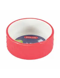 [15020_26458] Écuelle pour rongeur "Margot" - Rouge (100 ml) - Zolux