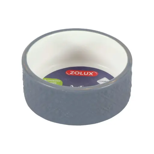 [15020_26459] Écuelle pour rongeur "Margot" - Gris (100 ml) - Zolux