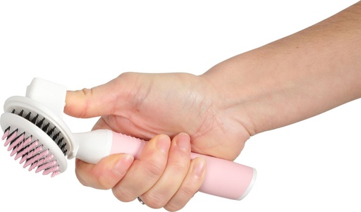 [15126_26602] Brosse slicker douce rétractable pour chat Anah (S) - Zolux