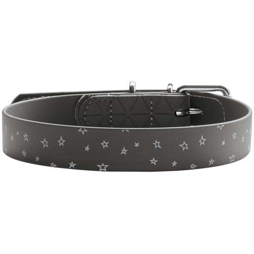 [15135_26635] Collier réfléchissant pour chien motif étoilé gris - Convenience Reflect (XS/S) - Hunter
