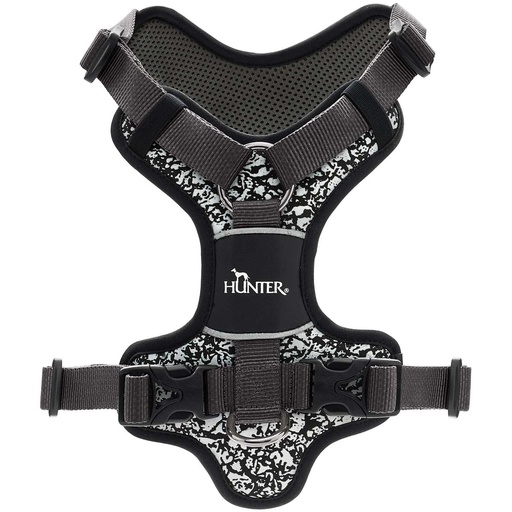 [15175_26709] Harnais nylon réfléchissant noir - Divo Reflect (L) - Hunter