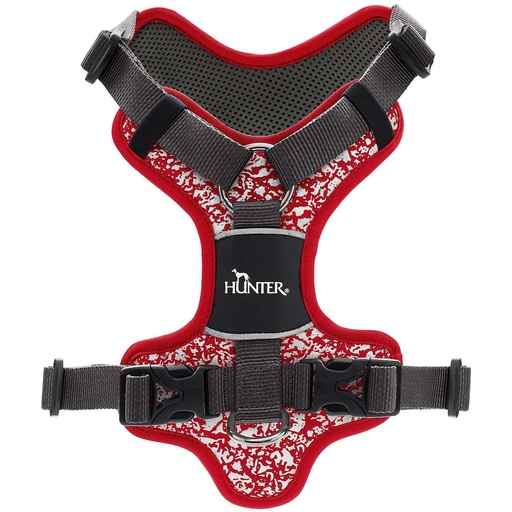 [15176_26715] Harnais nylon réfléchissant rouge - Divo Reflect (L) - Hunter