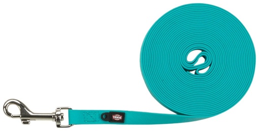 [15190_26797] Laisse à pister Easy Life pour chien M-L - Turquoise (5 m) - Trixie