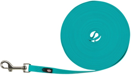 [15190_26798] Laisse à pister Easy Life pour chien M-L - Turquoise (10 m) - Trixie