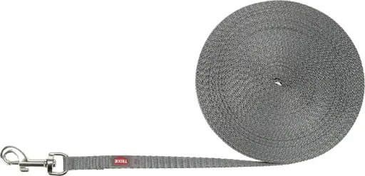 [15208_26809] Longe à pister légère pour petits chiens - Gris (10 m) - Trixie