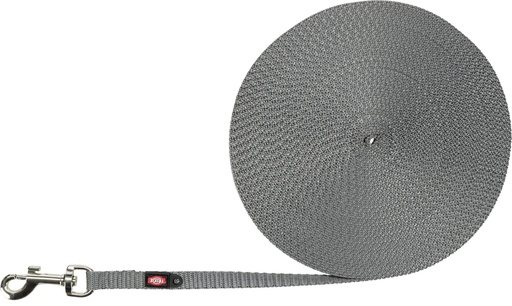 [15208_26810] Longe à pister légère pour petits chiens - Gris (15 m) - Trixie