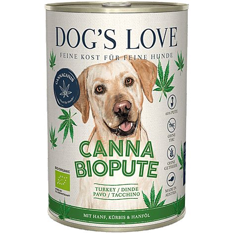 [15214_26812] Pâtée pour chien au chanvre et dinde Canna Bio (400 g) - Dog's Love