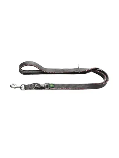 [15216_26814] Laisse en nylon réfléchissante rouge (Taille 1) - Divo Reflect Hunter