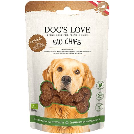 [15221] Chips de volaille bio sans gluten - Dog's Love