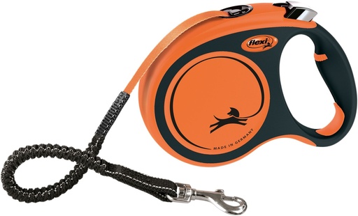 [15247_26861] Laisse sangle Xtreme orange (S) - Flexi
