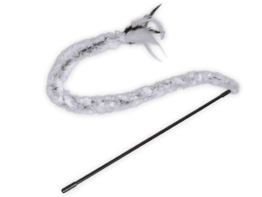 [15269] Jouet chat canne à pêche astra gris 45cm - Vadigran