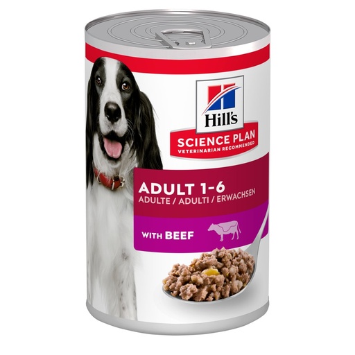 [15306] Canine Adult Boeuf (12 boîtes 370 g) - Hill's Science Plan