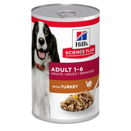 [15307] Canine Adult Dinde (12 boîtes 370 g) - Hill's Science Plan
