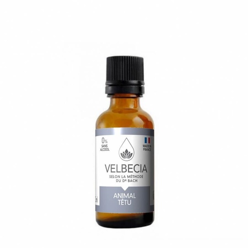 [15323_26933] Mélange de fleurs de Bach Animal n'obéit pas (30 ml) - Velbecia