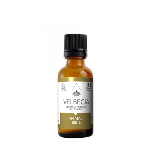 [15326_26937] Mélange de fleurs de Bach Animal Triste (30 ml) - Velbecia