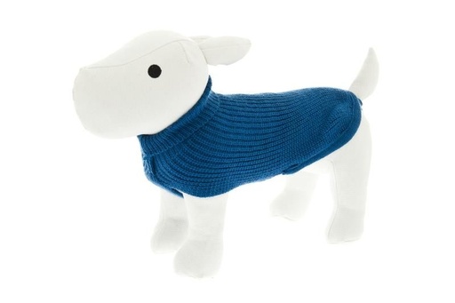 [15434_27377] Pull tricot Lux bleu (Taille 19) - Ferribiella