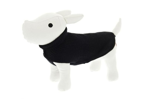 [15436_27425] Pull tricot Lux noir (Taille 75) - Ferribiella
