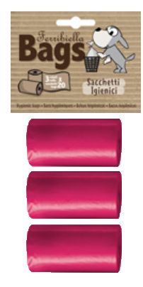 [15544_27782] Sachets ramasse crottes (Rose) - Ferribiella