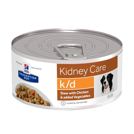 [15563] Canine k/d Mijotés (24 boîtes de 156 g) - Poulet et légumes - Hill's Prescriptions Diet