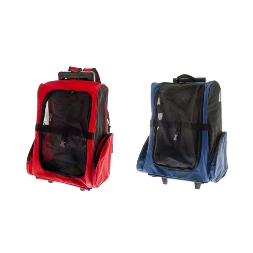 [15567_27803] Sac de transport à roulettes (Bleu) - Ferribiella