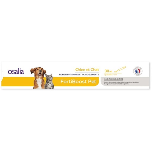 [15634] Aliment complémentaire FORTIBOOST PET (30 ml) - Osalia