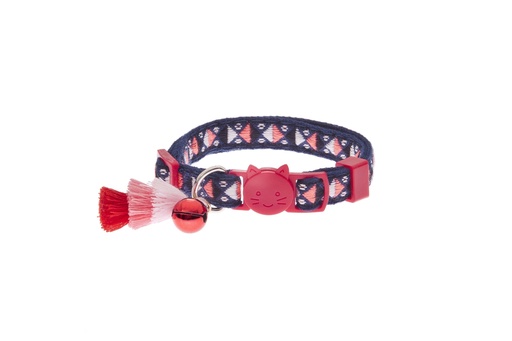 [15702_28121] Collier pour chat Bohemian (Rouge) - Ferribiella