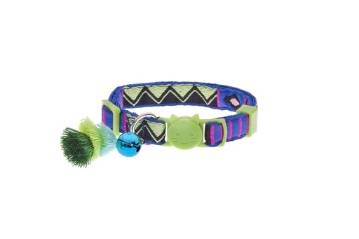 [15702_28123] Collier pour chat Bohemian (Vert) - Ferribiella