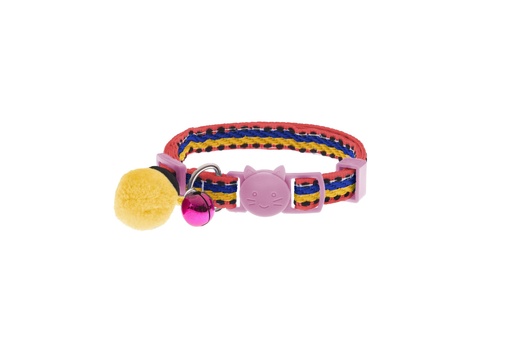 [15703_28127] Collier pour chat Snowball (Rose) - Ferribiella
