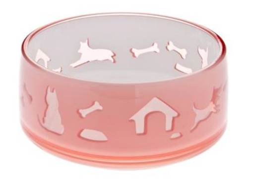 [15768_28191] Gamelle pour chien Duoworld - Rose (L) - Ferribiella