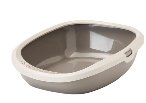 [15886_28429] Bac à chat Gizmo recyclé taupe (L) - Savic