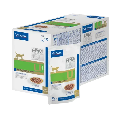 [15895] Vet HPM Wet Cat Urology Dissolution & Prévention (12 sachets 85 g) - Virbac