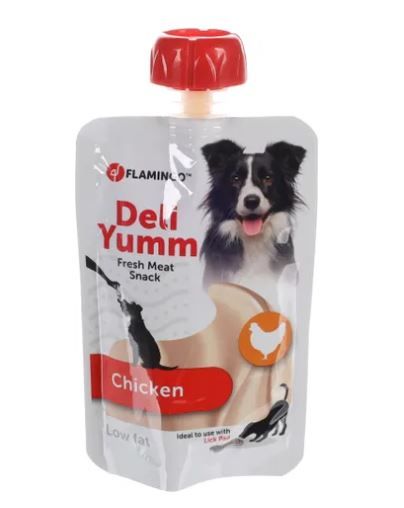 [15933] Friandise Deli Yumm Fresh Meat au poulet (90 g) - Flamingo