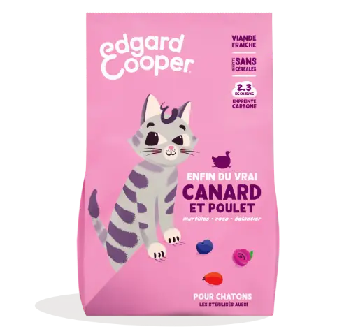 [16195] Croquettes pour chaton au canard et au poulet (2 kg) - Edgard & Cooper