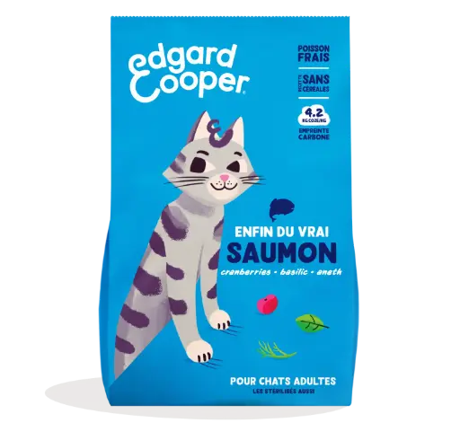 [16197_28817] Croquettes pour chat adulte au saumon (4 kg) - Edgard & Cooper