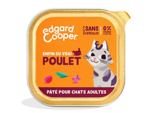 [16202] Pâté moelleuse pour chat au poulet (85 g) - Edgard & Cooper