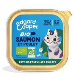 [16207] Pâté moelleuse pour chat au saumon et au poulet bio (85 g) - Edgard & Cooper