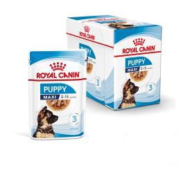 [16219] Bouchées en sauce Puppy Maxi (10 sachets 140 g) - Royal Canin
