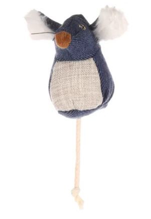 [16261_28890] Jouet Jeany Souris pour chat (18 cm) - Flamingo