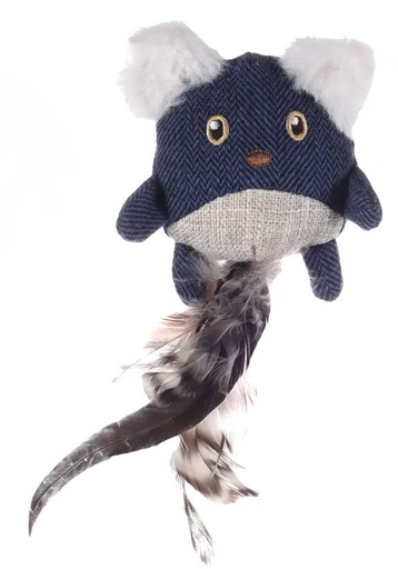 [16264] Jouet pour chat Jeany Souris à plumes - Flamingo
