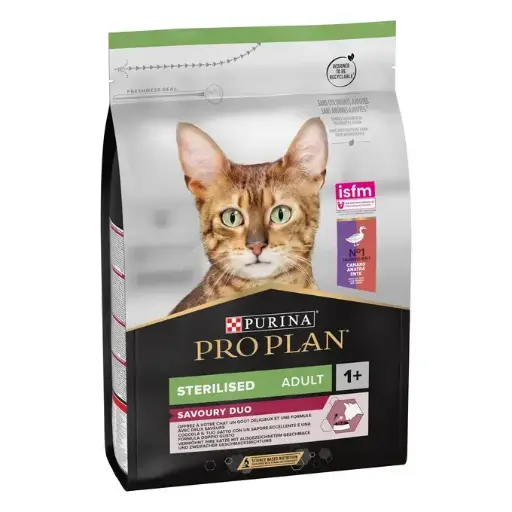 [1635_4572] PRO PLAN Sterilised Cat Adult SAVOURY DUO - Canard et Foie (1.5 kg) - Purina