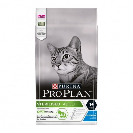 [1636_5940] PRO PLAN Sterilised Cat Adult Optirenal au lapin (10 kg) - Purina