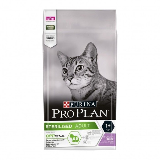 [1638_6609] PRO PLAN Sterilised Cat Adult Optirenal Dinde (10 kg) - Purina