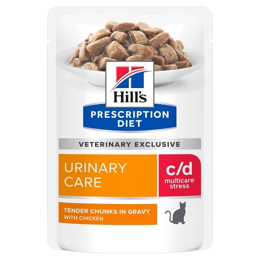 [16435] Feline c/d urinary stress Poulet (12 sachets 85 g) - Hill's Prescription Diet
