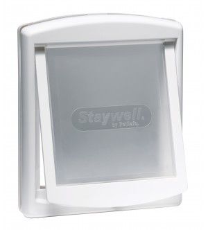 [227_277] Portière "Chatière" Staywell Original pour chien "moyenne taille" (Blanc)