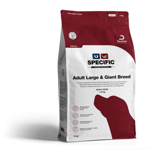 [2678_24708] SPECIFIC CXD-XL Adult Large & Giant Breed (4 kg) - Dechra