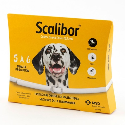 [3153] Scalibor - collier antiparasitaire - 65 cm (pour grand chien)