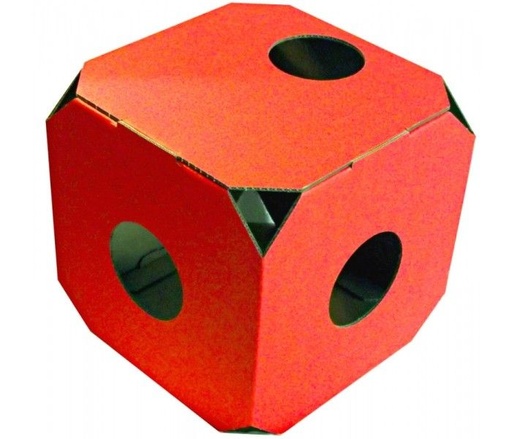 [3315_8135] Cube d'activité "MiauModul" (Coloris : Rouge)